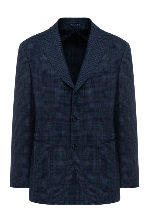 Canali man blue wool and cashmere jacket for men 136788 - photo 1