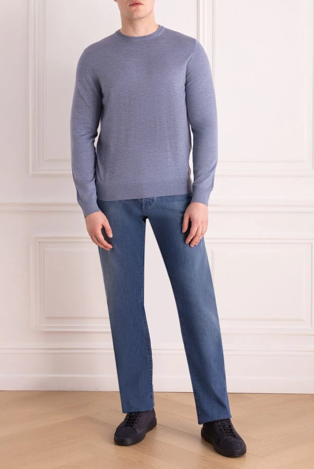 Casheart man violet wool jumper for men 136831 - photo 2