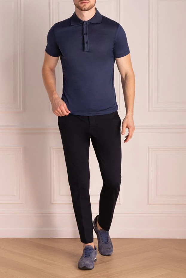 Billionaire man cotton polo blue for men 136863 - photo 2