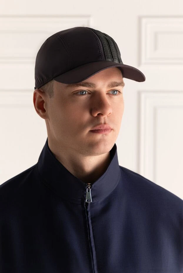 Billionaire cap made of nylon blue for men (markdown) 197813 - photo 2