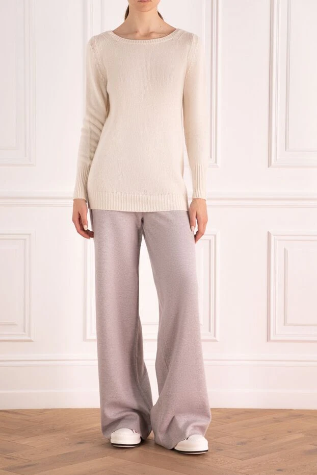 Ermanno Scervino woman white cashmere jumper for women buy with prices and photos 136927 - photo 2