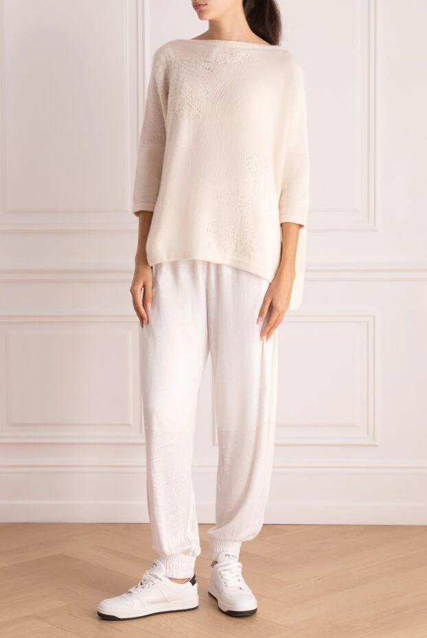 Ermanno Scervino woman white viscose jumper for women buy with prices and photos 136928 - photo 2