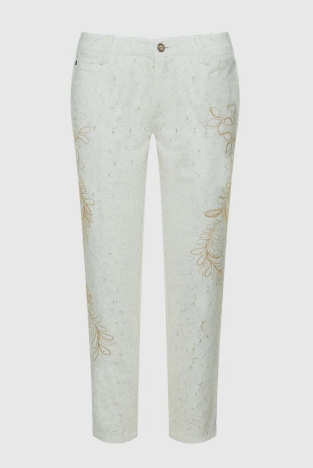 Ermanno Scervino женские джинсы из хлопка белые женские купить с ценами и фото 136929 - фото 1