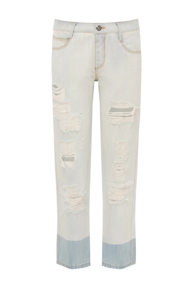 Ermanno Scervino woman blue cotton jeans for women buy with prices and photos 136931 - photo 1