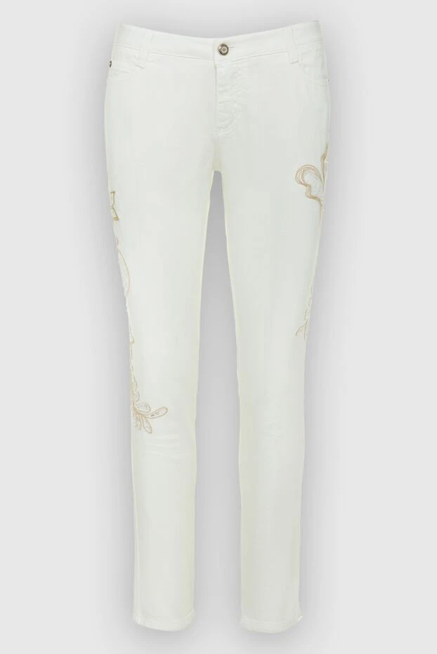 Ermanno Scervino женские джинсы из хлопка белые женские купить с ценами и фото 136932 - фото 1