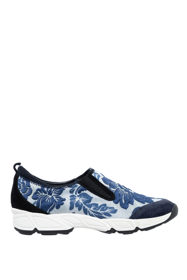 Ermanno Scervino woman blue leather sneakers for women buy with prices and photos 136940 - photo 1