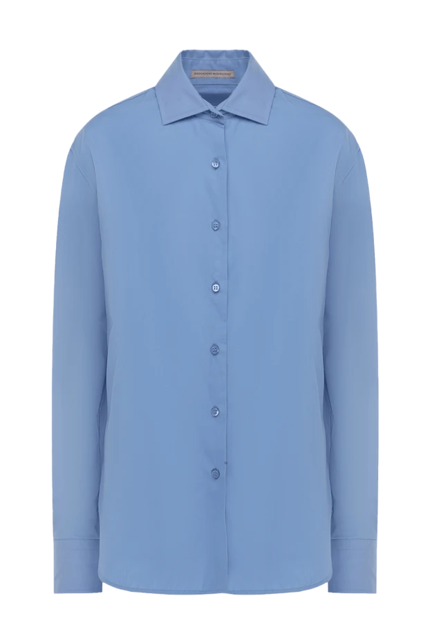 Ermanno Scervino woman blue cotton shirt for women 136943 - photo 1