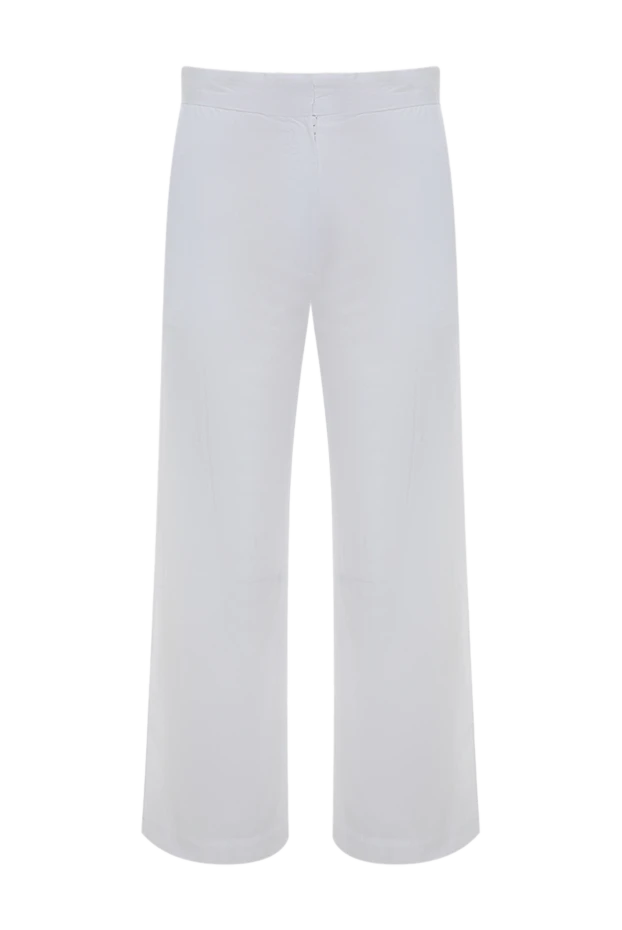 Ermanno Scervino woman white cotton trousers for women 136966 - photo 1