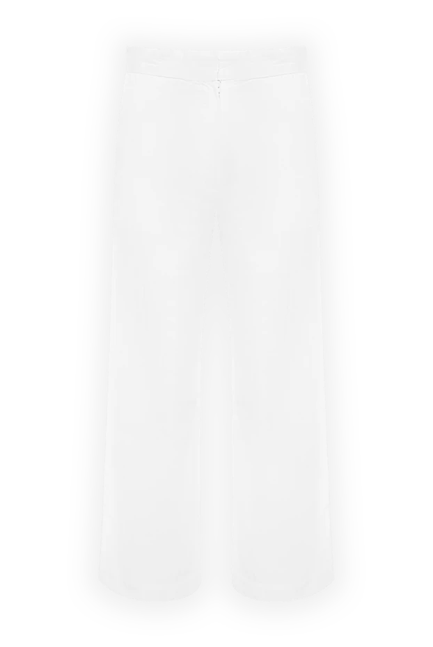 Ermanno Scervino women's classic cotton pants white 136966 - photo 1