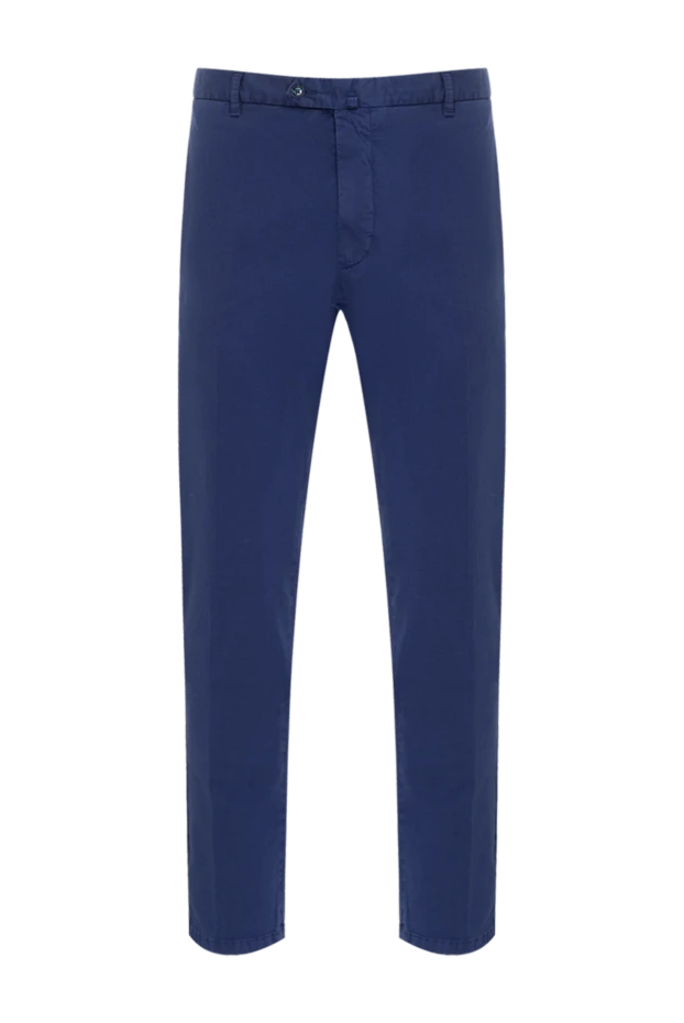 Lubiam blue cotton pants for men 136990 - photo 1