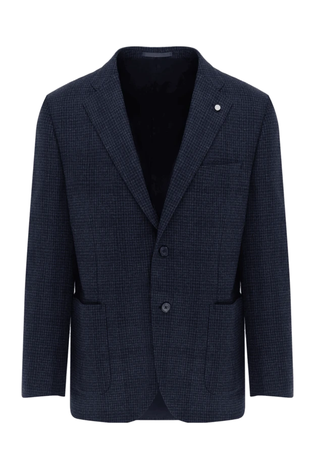 Lubiam мужские пиджак из шерсти и полиамида серый мужской купить с ценами и фото 136997 - фото 1