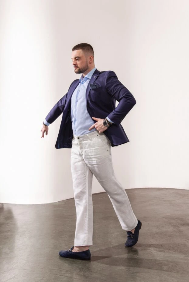 Lubiam a dark blue wool jacket with a simple silhouette 136998 - photo 2