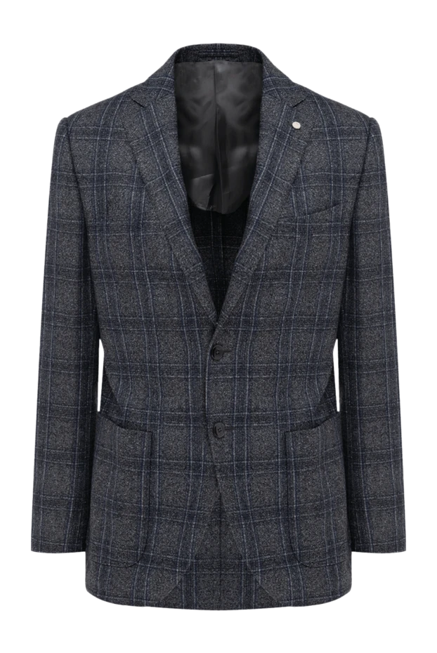 Lubiam мужские пиджак из шерсти серый мужской купить с ценами и фото 137004 - фото 1