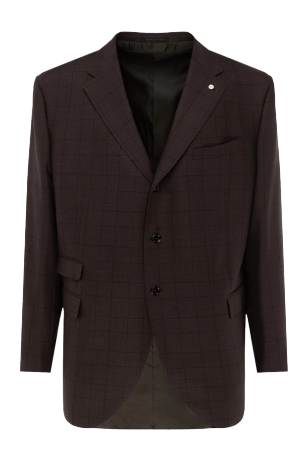 Lubiam мужские пиджак из шерсти коричневый мужской купить с ценами и фото 137005 - фото 1