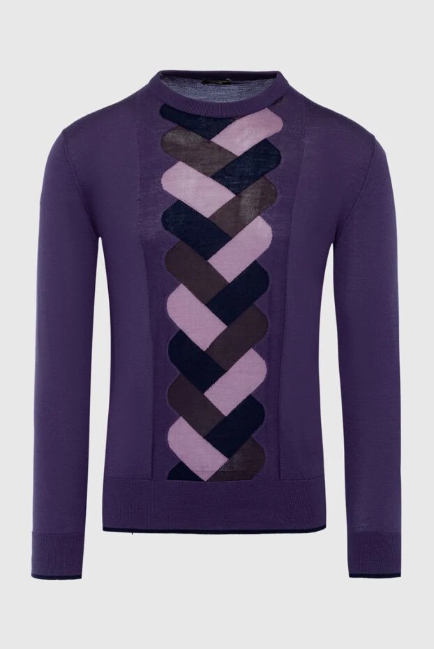 Massimo Sforza man cashmere and silk jumper purple for men buy with prices and photos 137031 - photo 1