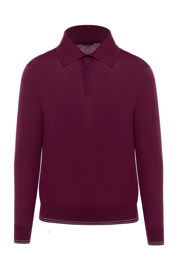 Massimo Sforza man wool long sleeve polo burgundy for men buy with prices and photos 137044 - photo 1