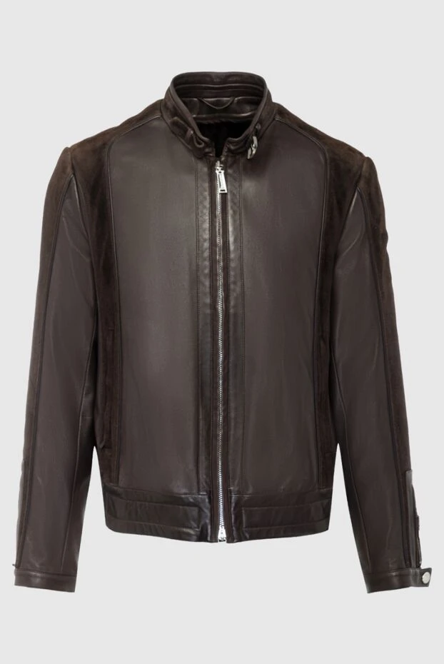 Massimo Sforza чоловічі куртка на хутрі зі шкіри коричнева чоловіча купити фото з цінами 137073 - фото 1