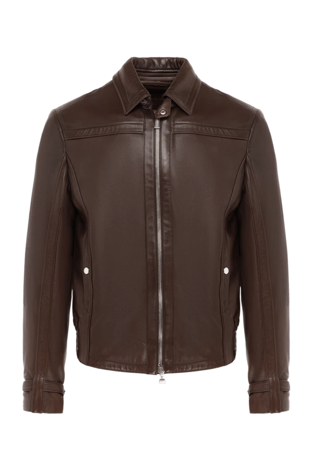 Massimo Sforza man brown leather jacket for men 137088 - photo 1