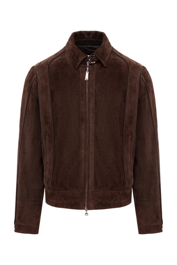 Massimo Sforza man brown suede jacket for men 137089 - photo 1