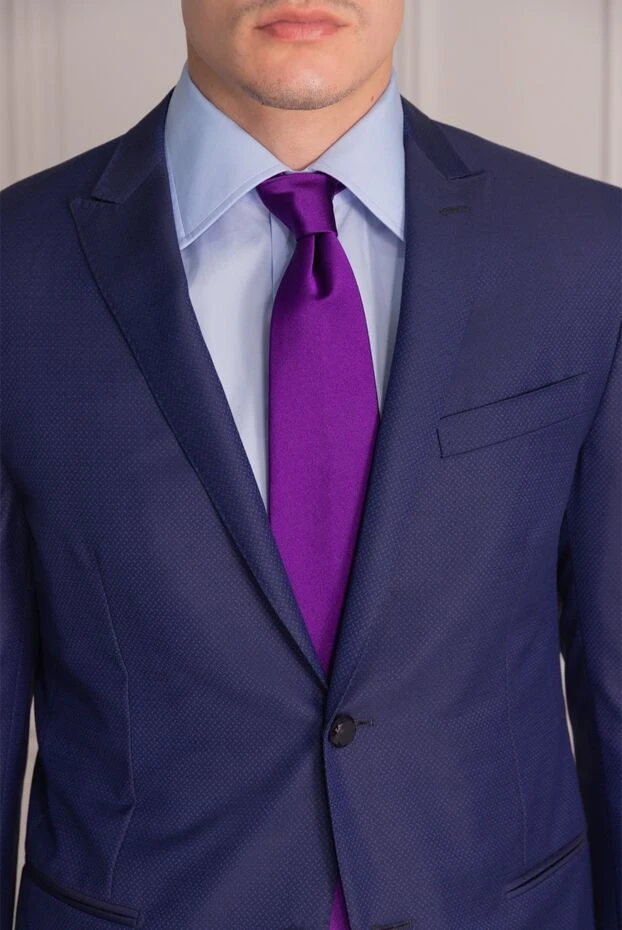 Billionaire мужские галстук из шелка фиолетовый мужской купить с ценами и фото 137124 - фото 2