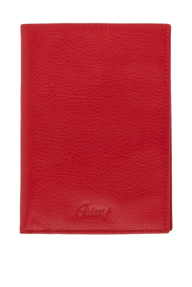 Brioni red genuine leather wallet for men 137154 - photo 1