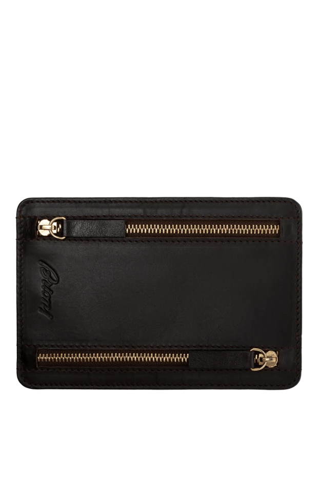 Brioni man black leather business card holder for men buy with prices and photos 137155 - photo 1