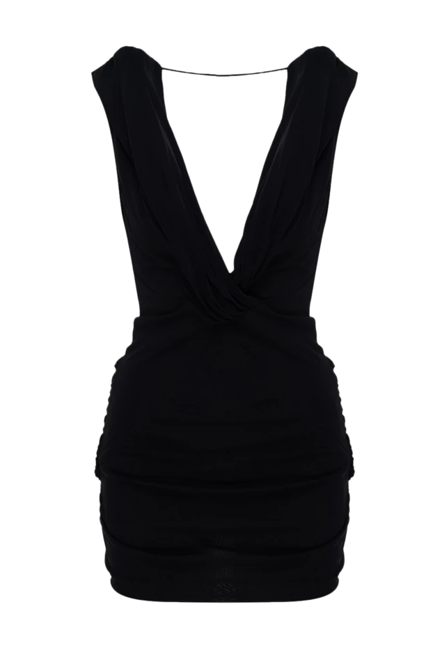 Philipp Plein женские платье из вискозы черное женское купить с ценами и фото 137212 - фото 1