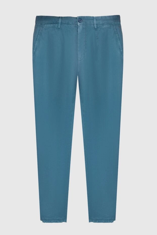 Dolce & Gabbana мужские брюки из хлопка голубые мужские купить с ценами и фото 137240 - фото 1