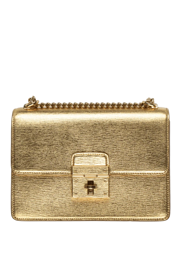 Dolce & Gabbana woman golden leather bag for women 137253 - photo 1