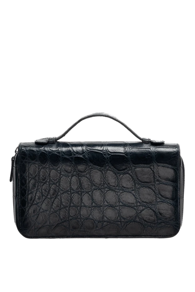 Vaccari man men's blue alligator leather clutch buy with prices and photos 137416 - photo 1