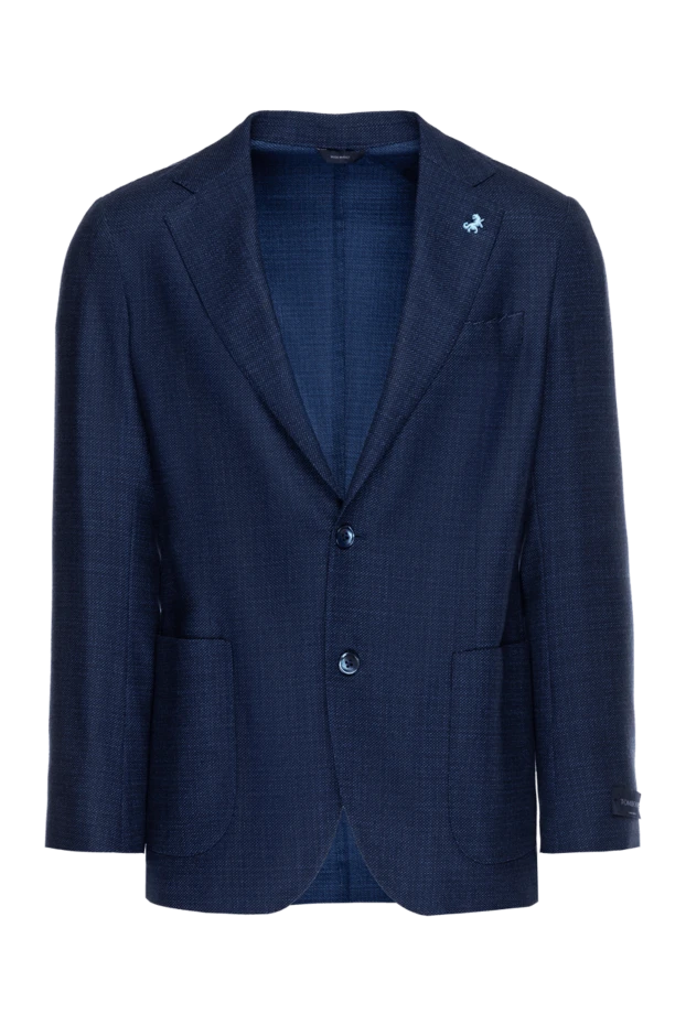 Tombolini мужские пиджак из шерсти синий мужской купить с ценами и фото 137427 - фото 1