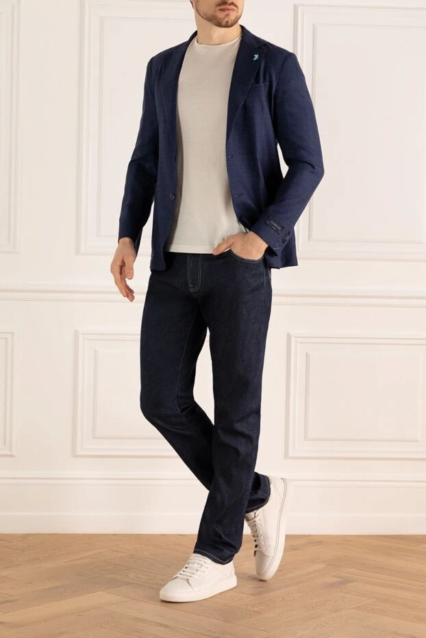Tombolini man blue wool jacket for men buy with prices and photos 137427 - photo 2