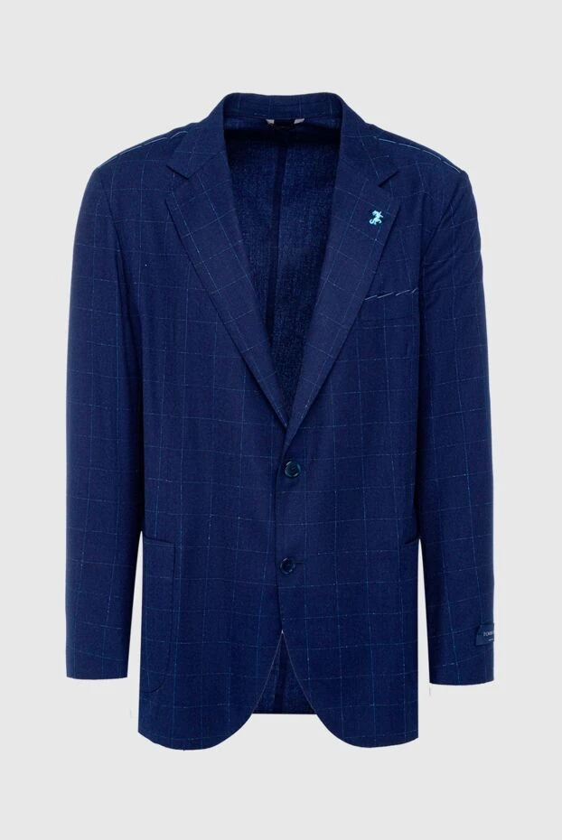 Tombolini мужские пиджак из шерсти синий мужской купить с ценами и фото 137429 - фото 1