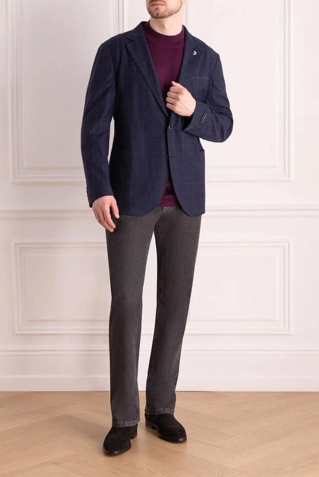 Tombolini man blue wool jacket for men buy with prices and photos 137429 - photo 2