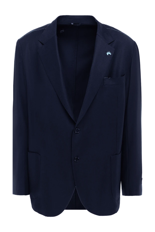 Tombolini blue wool jacket for men 137430 - photo 1