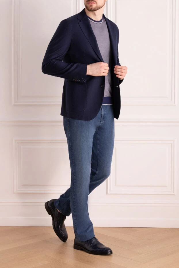 Tombolini man blue wool jacket for men buy with prices and photos 137430 - photo 2