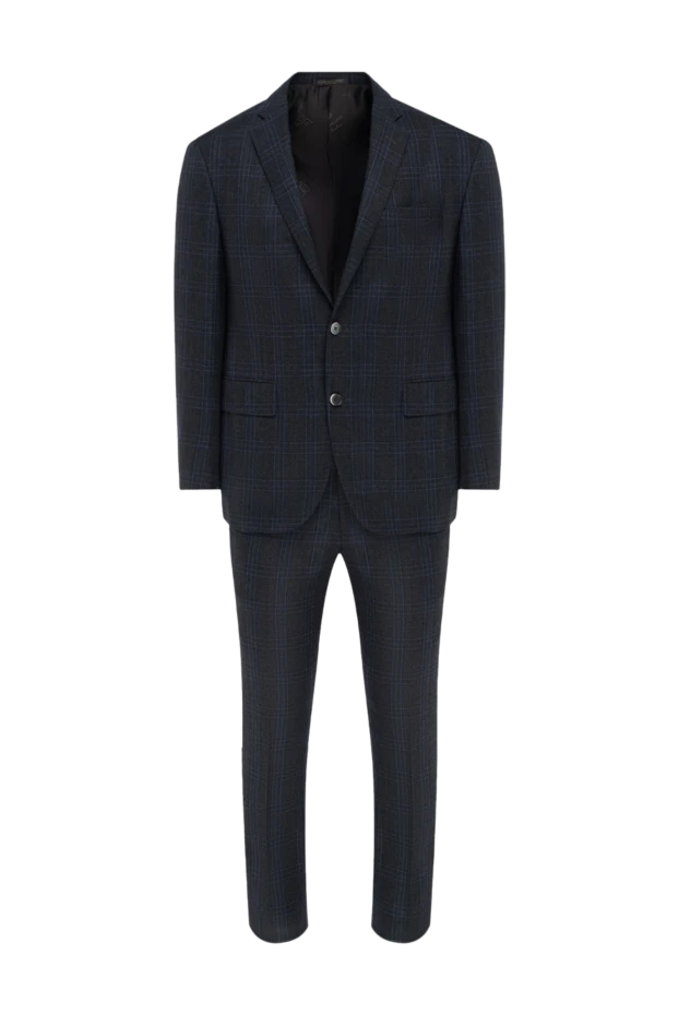 Corneliani man men's suit made of black wool buy with prices and photos 137508 - photo 1