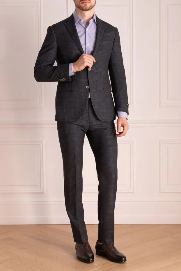 Corneliani чоловічі костюм чоловічий з шерсті чорний купити фото з цінами 137508 - фото 2