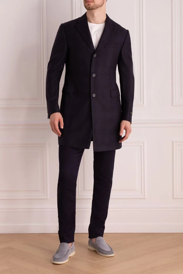 Corneliani man black wool coat for men 137517 - photo 2