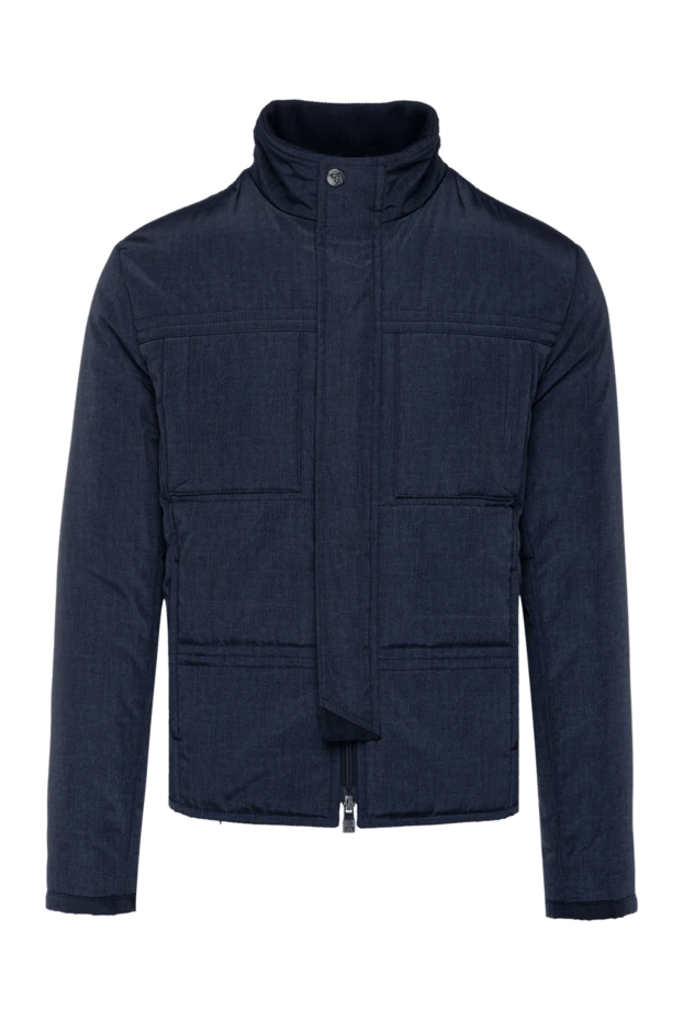 Corneliani мужские куртка из полиэстера синяя мужская купить с ценами и фото 137539 - фото 1
