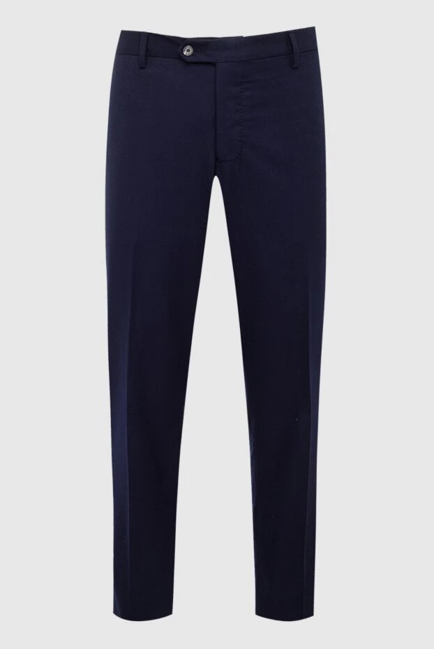 Cesare di Napoli мужские брюки из шерсти синие мужские купить с ценами и фото 137753 - фото 1