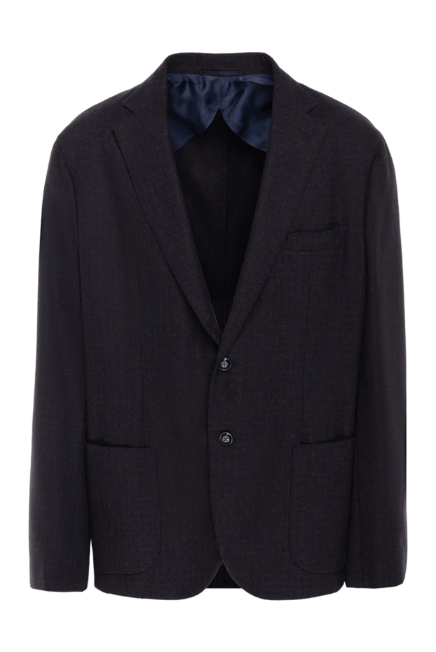 Barba Napoli чоловічі піджак із вовни та кашеміру коричневий чоловічий купити фото з цінами 137780 - фото 1