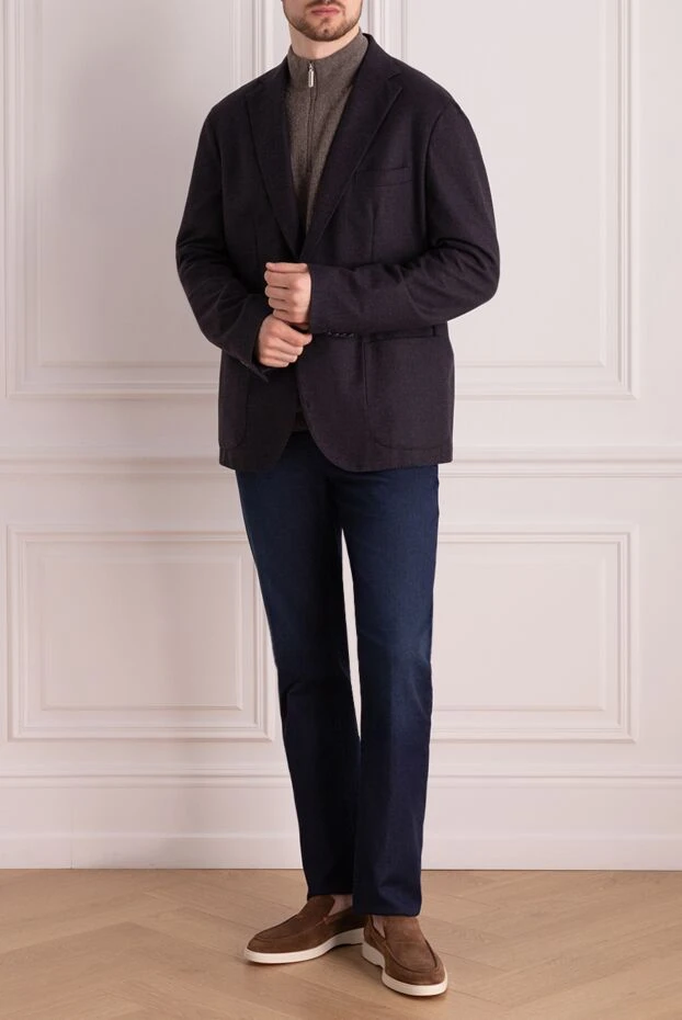 Barba Napoli мужские пиджак из шерсти и кашемира коричневый мужской купить с ценами и фото 137780 - фото 2