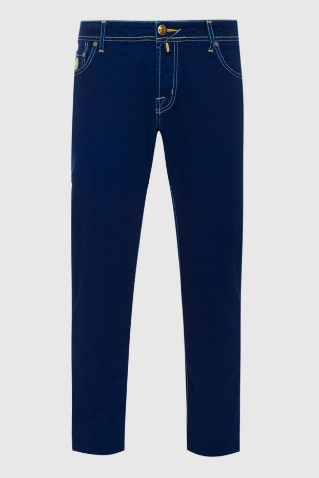 Jacob Cohen мужские джинсы из хлопка синие мужские купить с ценами и фото 137820 - фото 1
