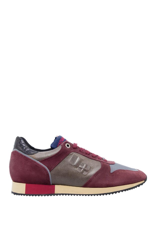 D`Acquasparta man suede sneakers burgundy for men buy with prices and photos 137829 - photo 1