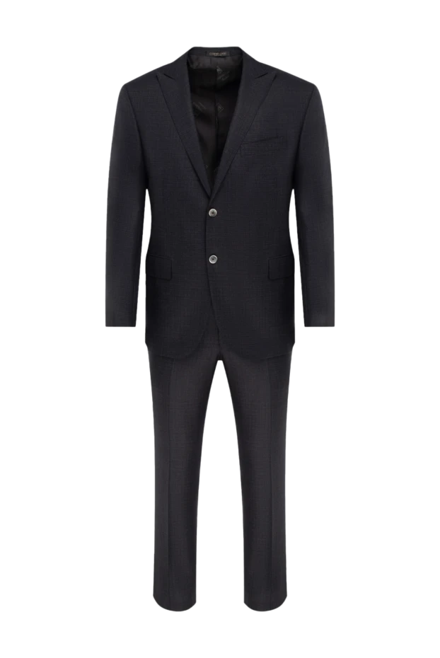 Corneliani man men's suit made of black wool buy with prices and photos 137908 - photo 1