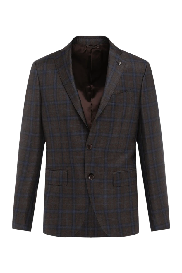 Sartoria Latorre мужские пиджак из шерсти коричневый мужской купить с ценами и фото 137942 - фото 1