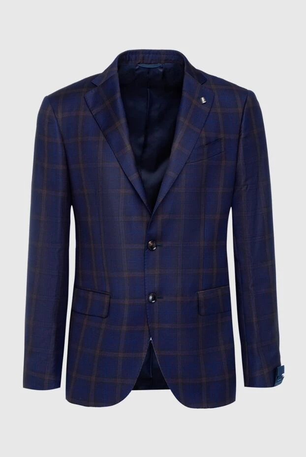 Sartoria Latorre мужские пиджак из шерсти синий мужской купить с ценами и фото 137943 - фото 1