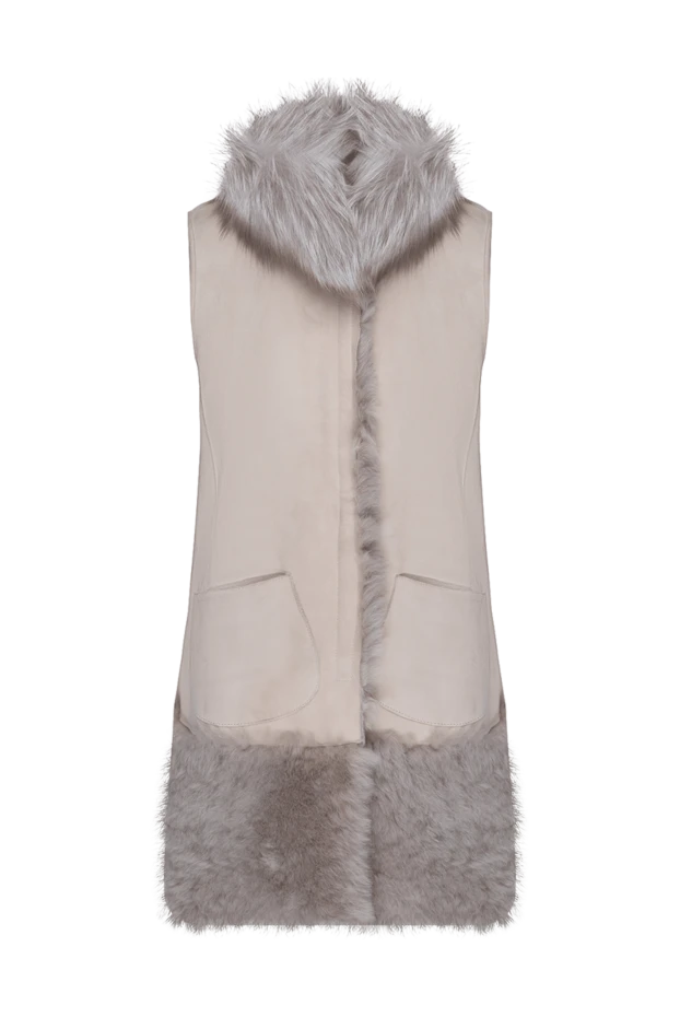 Casheart woman vest made of natural fur, beige, for women buy with prices and photos 138055 - photo 1