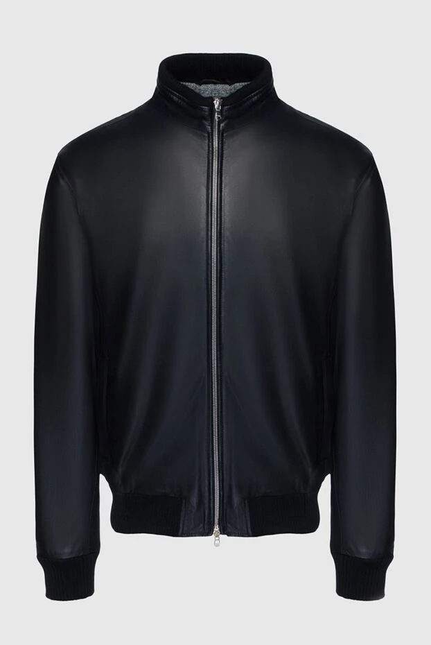 Barba Napoli мужские куртка кожаная черная мужская купить с ценами и фото 138218 - фото 1